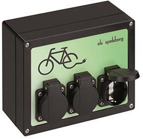Cykelladestation Schuko Stikdåser